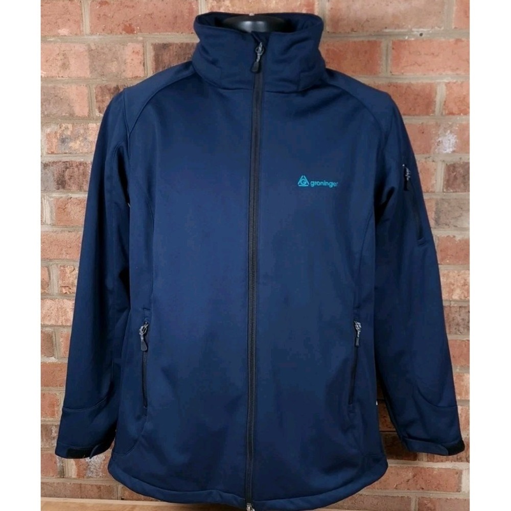 Hakro Function Jacket Jakob‎ & May Blue Full Zip Hooded Mens XL Groninger